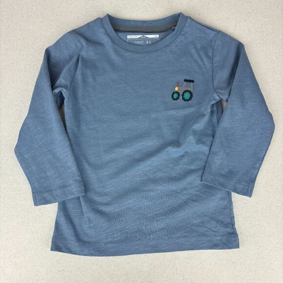 Next Blue Tractor Long Sleeve Tee 1.5 - 2Y - Picture 1 of 5
